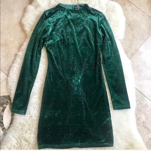 Green Velvet Dress ❕